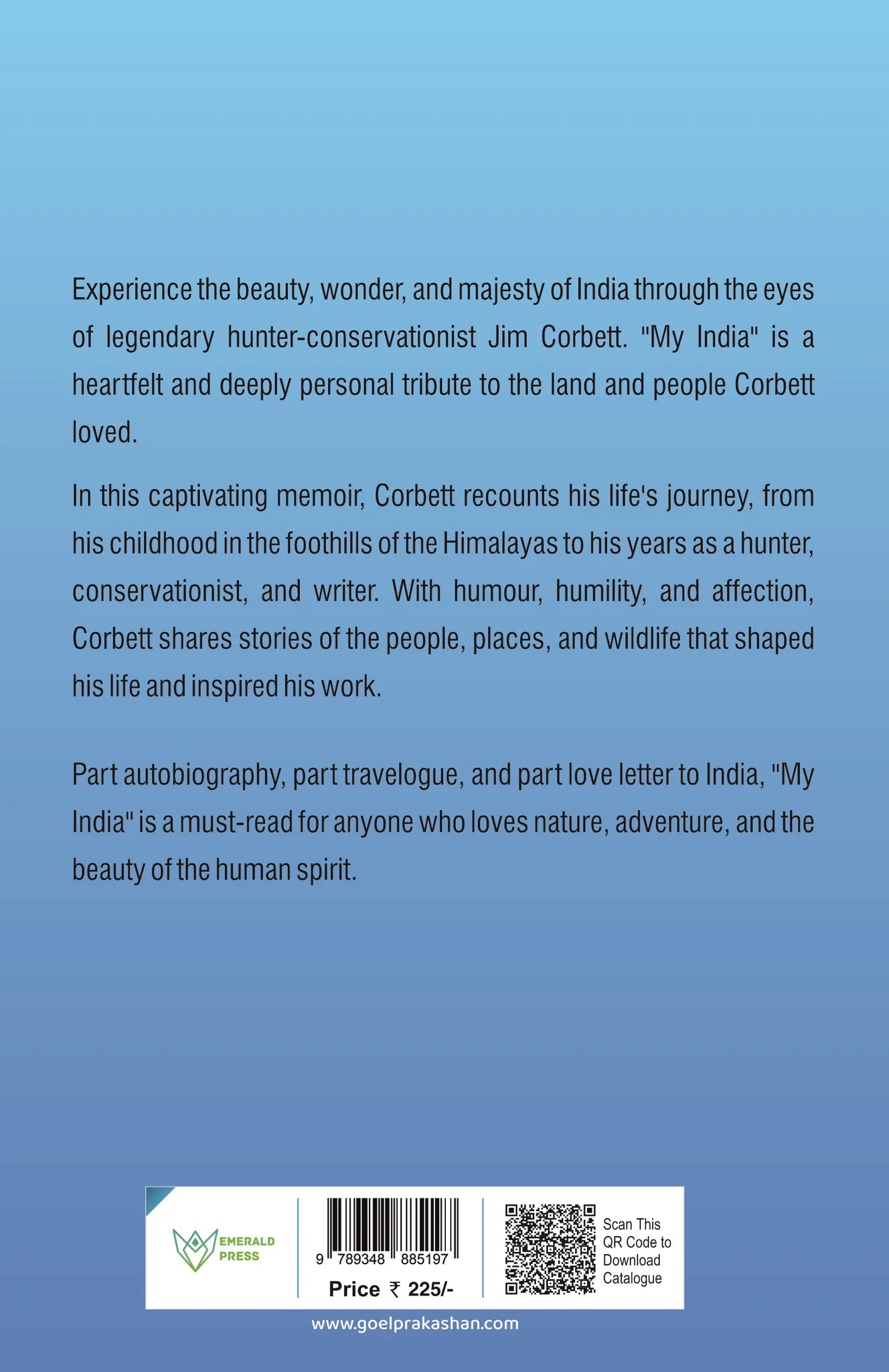 My India by Jim Corbett (English)