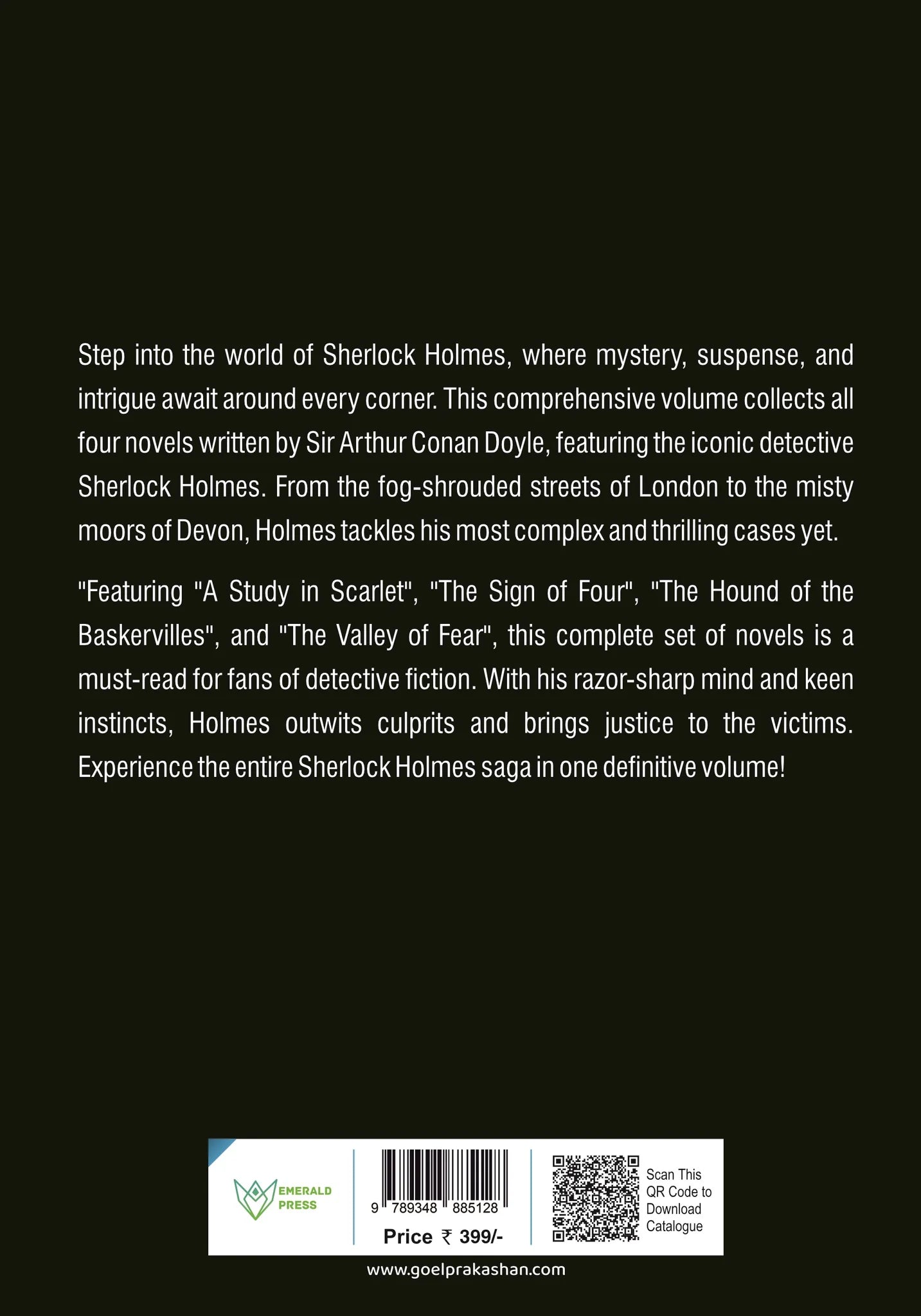 The Complete Novels of Sherlock Holmes by Sir Arthur Conan Doyle