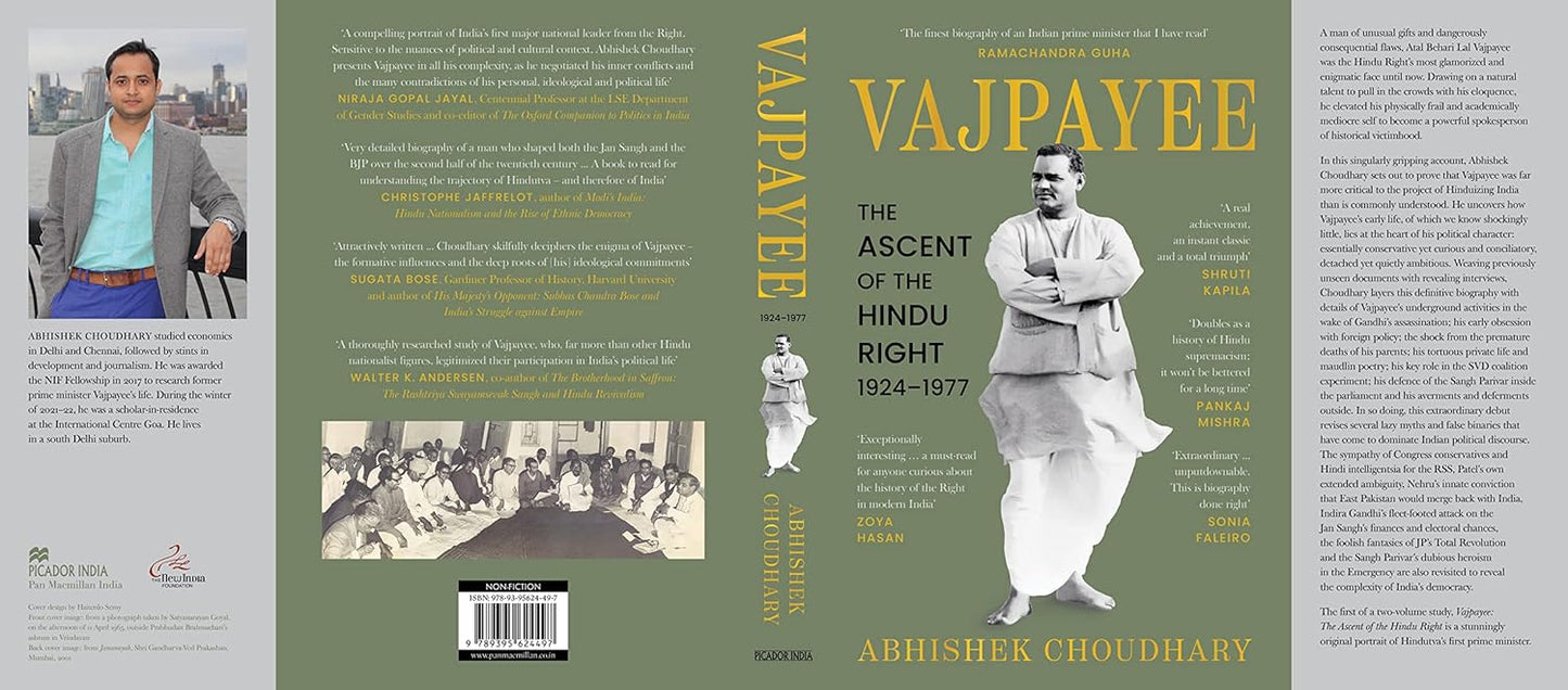 Vajpayee (English) : The Ascent of the Hindu Right, 1924–1977 by Abhishek Choudhary