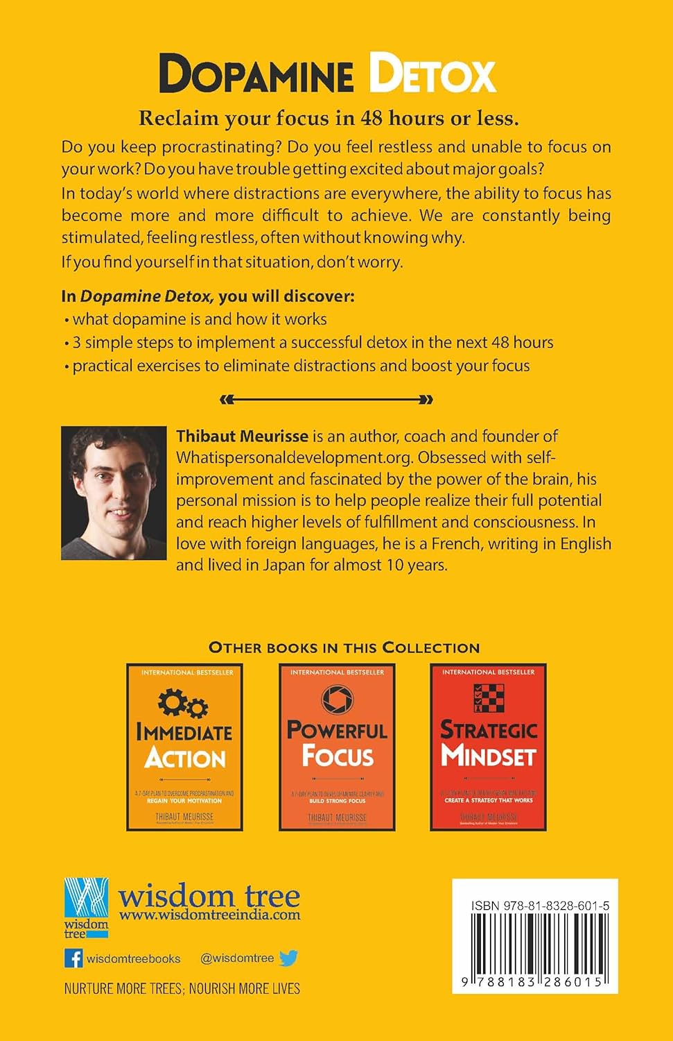 Dopamine Detox : A Short Guide to Remove Distractions and Get Your Brain to Do Hard Things by Thibaut Meurisse