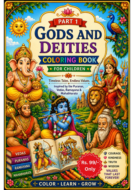 Colouring Book – Gods of India (Gods & Deities): Virasat Young Explorers Series