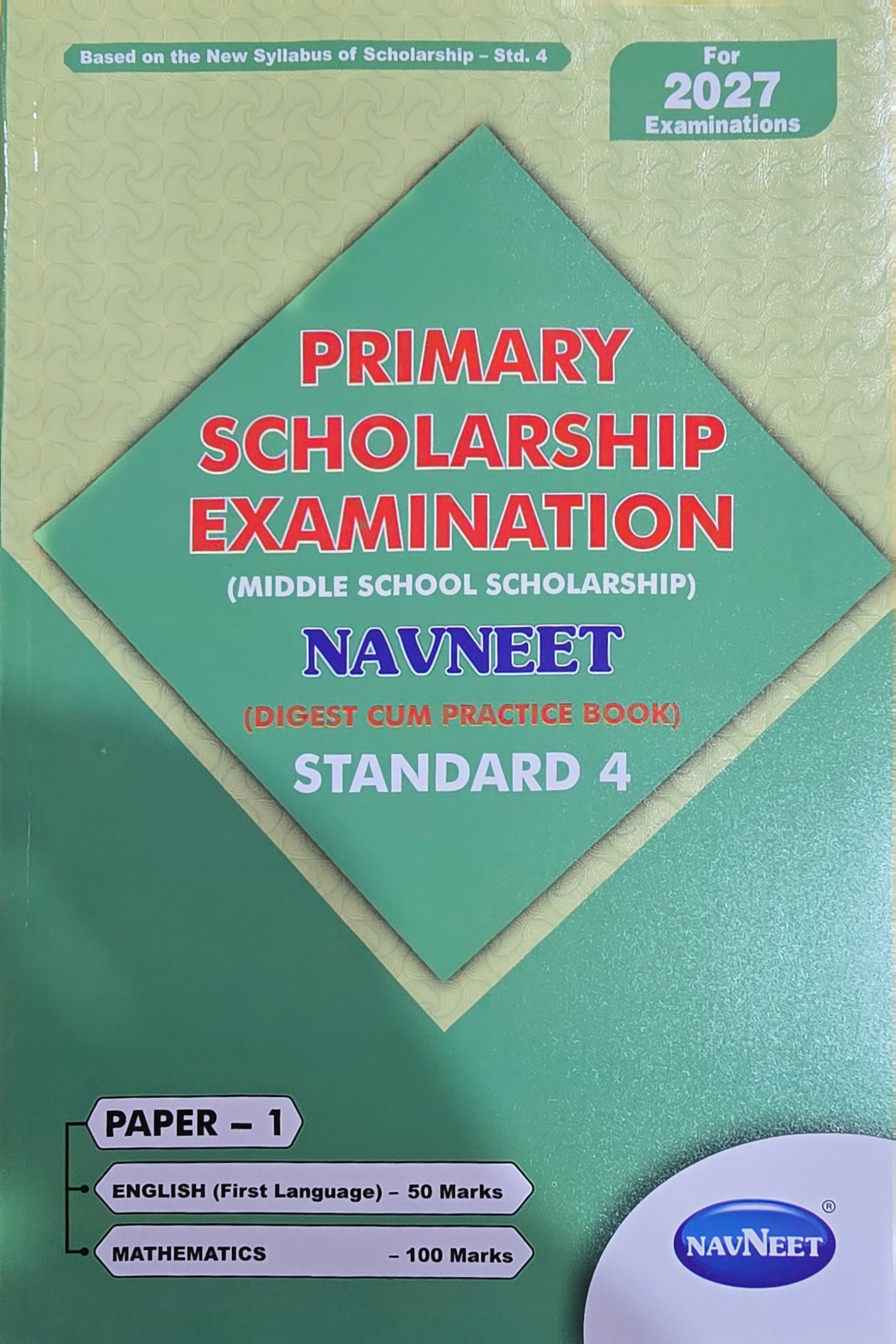 Navneet Primary Scholarship Examination book for Standard 4