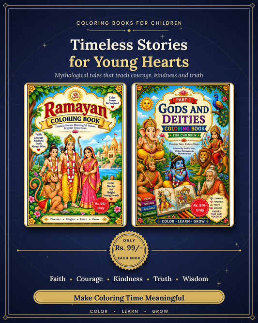 Colouring Book Set – Ramayan & Gods of India (Gods & Deities) : Virasat Young Explorers Series